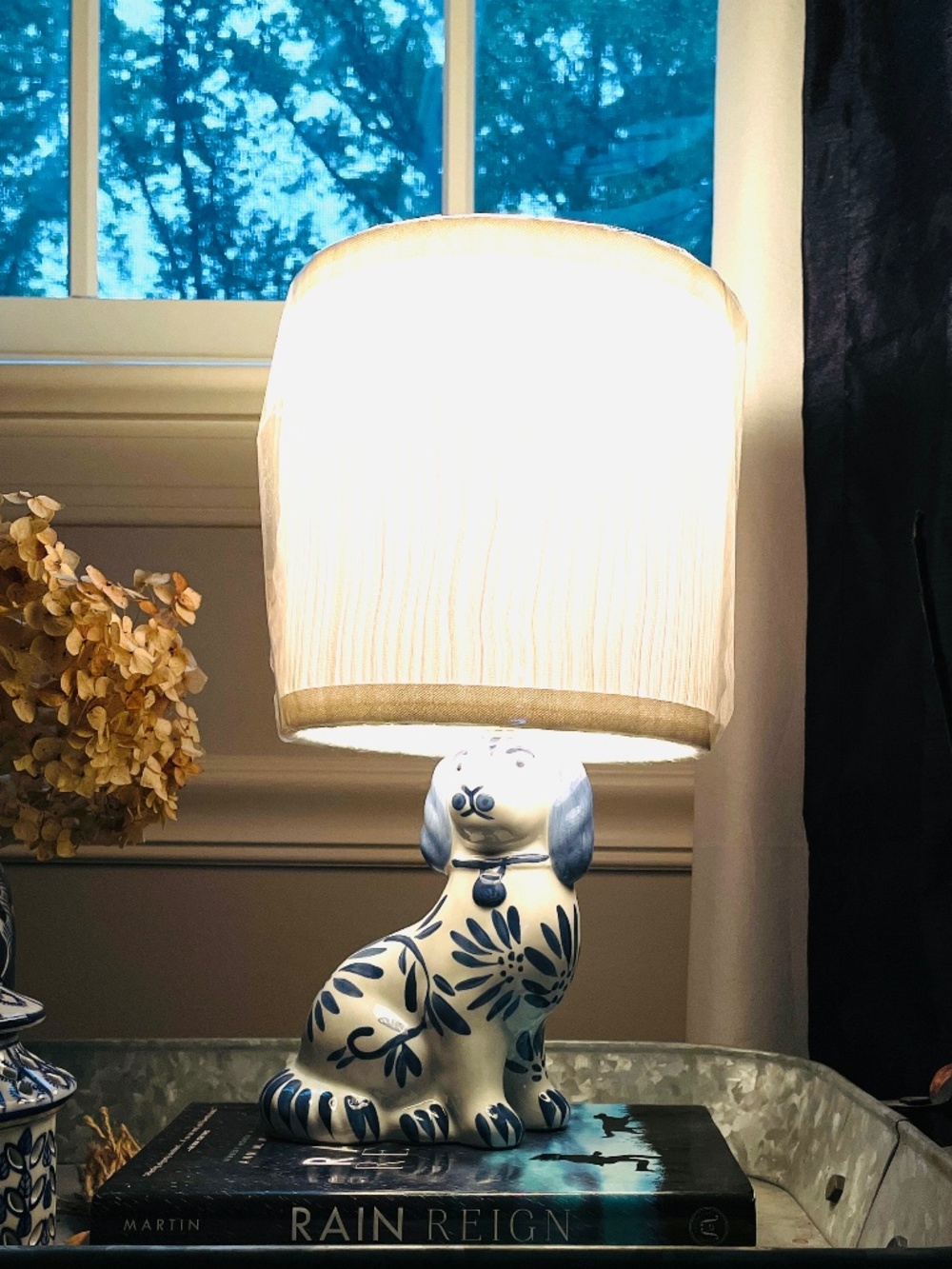 LAMPSHADE ONLY - Karma Home White Pleated Drum Lampshade (NWT Still Wrapped)
